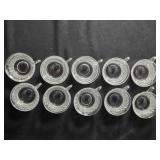 10 Anchor Hocking Miss America Flat Cups