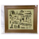 Wood Framed Oklahoma Themed by 1982 Floyd Stubbs