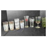 8 Glasses; Coors, Independence, Coca-Cola