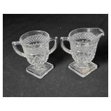 Imperial Glass Cape Cod Sugar Bowl & Creamer set