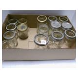 9 canning jars, 6 8oz jelly canning jars