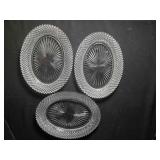 3 Anchor Hocking Miss America oblong Serving