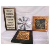 Wall Dï¿½cor-Live Laugh Love, Family Faith Friends