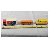 3 DIe-cast metal vehicles, bus, truck, van