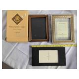 3 Picture Frames; 7 x 5 metal & Wood