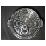 Round Glass Serving Tray; 12" useable area