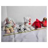 Beanie Baby; Hippie Bunny, Hound, Pigeon