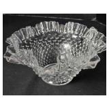 Hobnail Bowl w/Ruffled Edge; 9ï¿½ " across