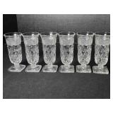 6 Imperial Glass Cape Cod clear Parfait Glass