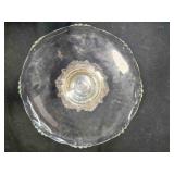Silverplate Lazy Susan Cake Plate on rotating base
