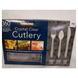 360 Crystal Clear Plastic Cutlery New in Box