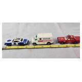 3 DIe-cast metal vehicles, Municipality vehicles