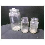 2 Quart Atlas Mason Jars & Large Vlasic Pickle Jar