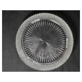 Anchor Hocking Miss America footed Cake Platter