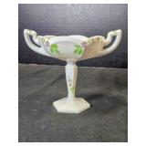 Footed milk glass dish; Westmoreland Glass Co