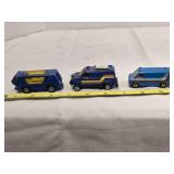 3 Die-cast metal campers & vans