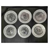 6 Salad Plates; Anchor Hocking Miss America