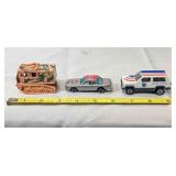 3 Die-cast metal military & official vehicles