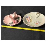 Small China Serving Tray & candleholder