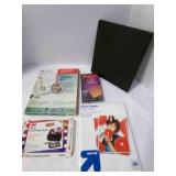 Photo Laminating sheets, Binder, VHS-empty