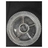 Anchor Hocking Miss America Divided Relish Dish