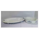Vintage Corningware casserole dish, P-19 oval meat
