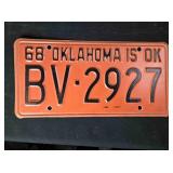 1975 Oklahoma Auto license plate