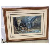 Wall hanging w/glass cover, 45'x35'