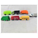 7 Matchbox, Maisto, Mattel Buses & Trucks