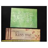 2 Love themed plaques