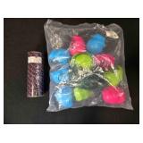 Plastic Day of the Dead 10 light string & Tulle