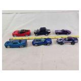 6 Sporty Hot Wheels & Maisto replica cars