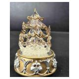 Nativity Music Box, glass Nativity set