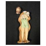 Shepherd w/lamb figurine, head is broken off