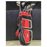 Golf clubs & Nike bag