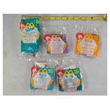 Ronald McDonald promo toys; 4 Hot Wheels, Barbie