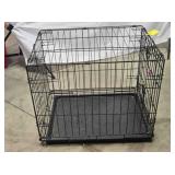 Wire pet kennel w/floor, 24'x17', 20' tall