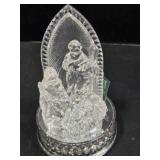 Mirrored acrylic music box featuring Holy Family
