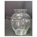 Vase; 6' tall, 3ï¿½ across; clear glass