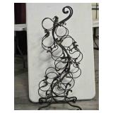 Metal wine rack; 41' tall; 11 portals