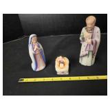 Fenton Holy Family, hand-painted Ivory glass