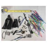Collection of Star Wars figure accessories