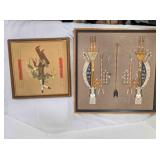 2 Sand paintings, Native American art