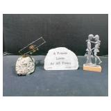 Vintage Pewter figurine, handcrafted sculpture