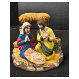 Porcelain Nativity Candle Holder