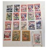 19 Football Trading Cards; Bubba Parris signed