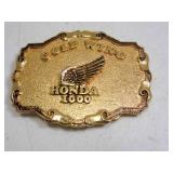 1976 Gold Wing Honda 1000 Gold Tone Belt Buckle &