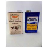 Wood Alcohol Solvent & Boiled Linseed Oil BOTH
