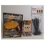 Outdoor Christmas Light Stakes - 1974 Stitchcraft