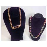 2 Ladies Costume Jewelry Necklaces